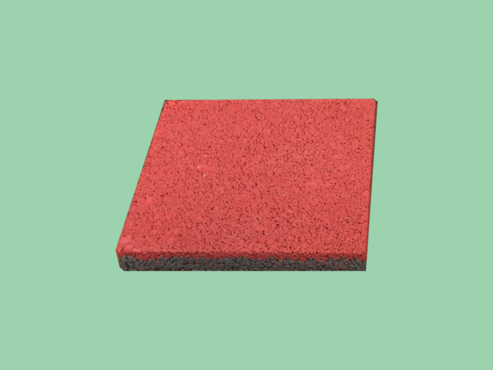 Piso Quadrado Drenante Vermelho